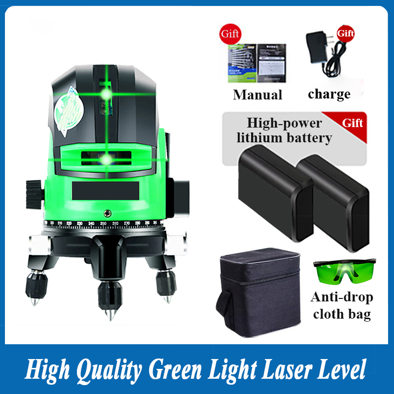 Laser Level Rotary - Yüksek Hassasiyetli 4D Güçlü Açık Yeşil