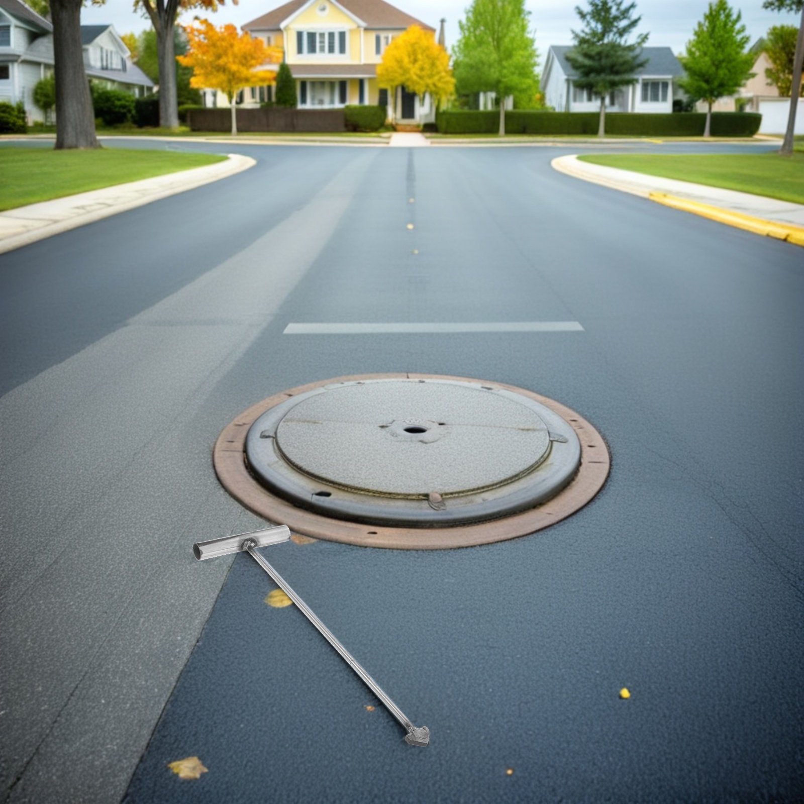 Manhole Cover Lifting - Paslanmaz Çelik Rögar Kapağı Kancası T