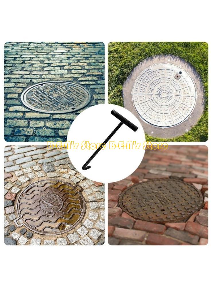 Manhole Cover Lifting - Y1AD Kalitesi 10mm Çelik Rögar Kancası