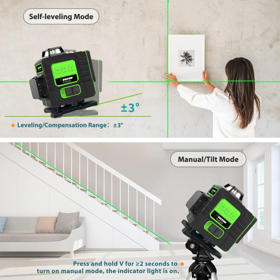FEIDSIDE 16/12 Çizgili Yeşil L - Laser Level Rotary incelemesi ve fiyatı