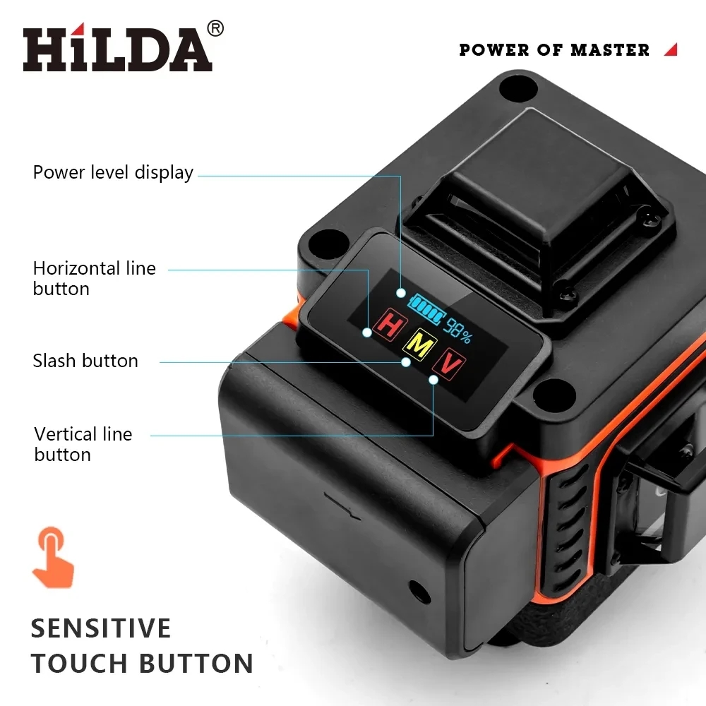 HILDA 16/12 Hatlı 4D Lazer Sev - Laser Level Rotary incelemesi ve fiyatı