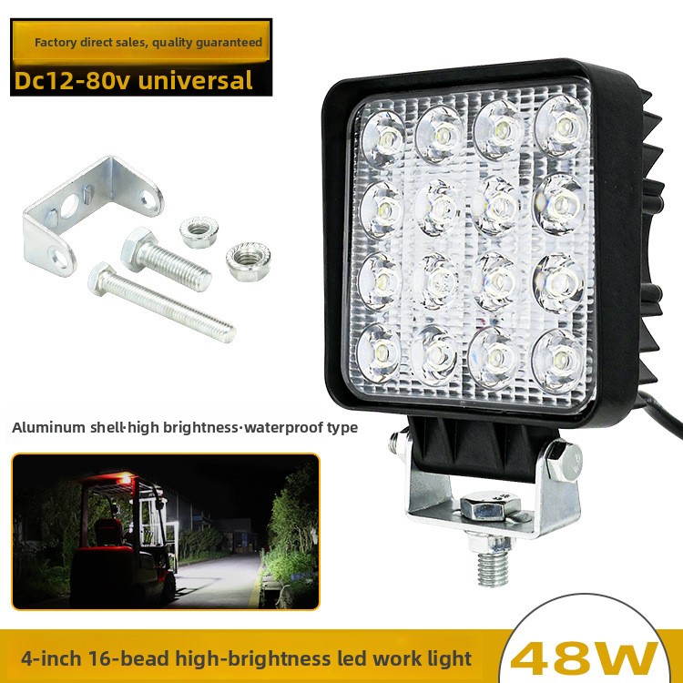 48W 16LED 4 İnç 12V 24V LED Ça - Heavy Equipment Working incelemesi ve fiyatı