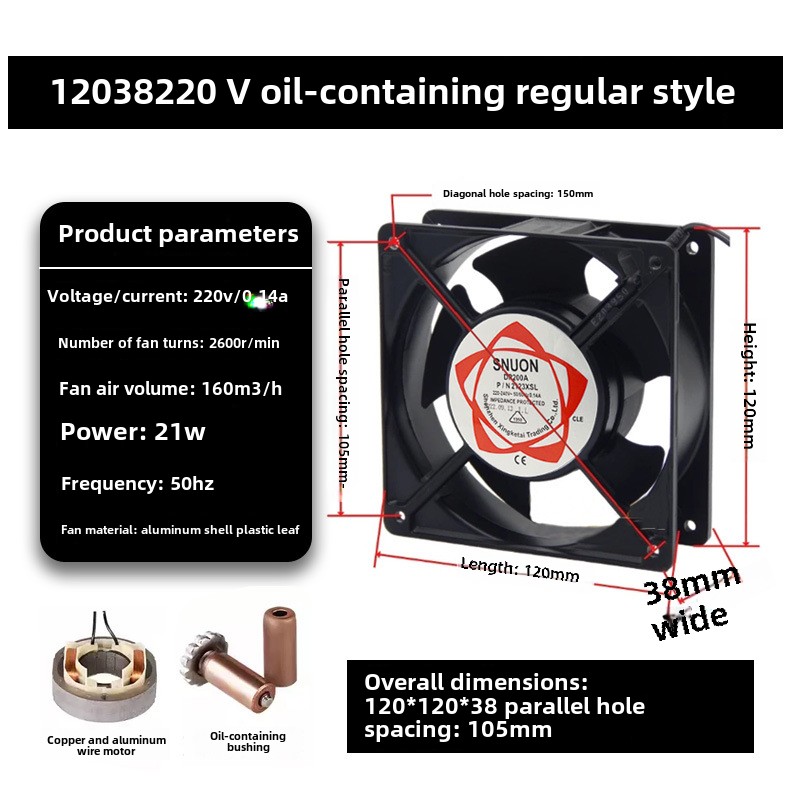 12038 Mini 120x120 Küçük Egzoz - Exhaust Fan Industrial incelemesi ve fiyatı