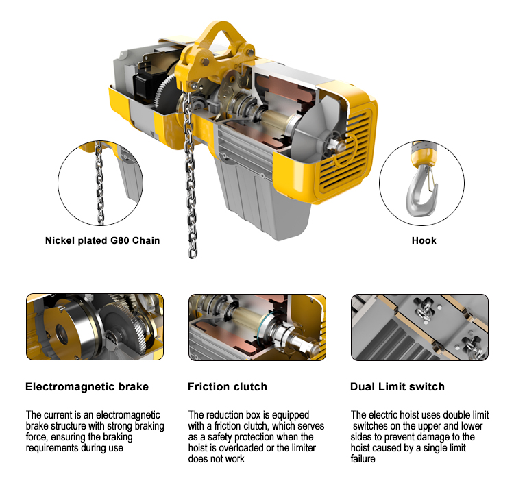 Popüler Yüksek Kaliteli Düşük  - Electric Chain Hoist incelemesi ve fiyatı