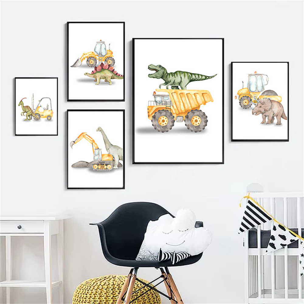 Karikatür dinozor kamyon trakt - Heavy Equipment Background incelemesi ve fiyatı
