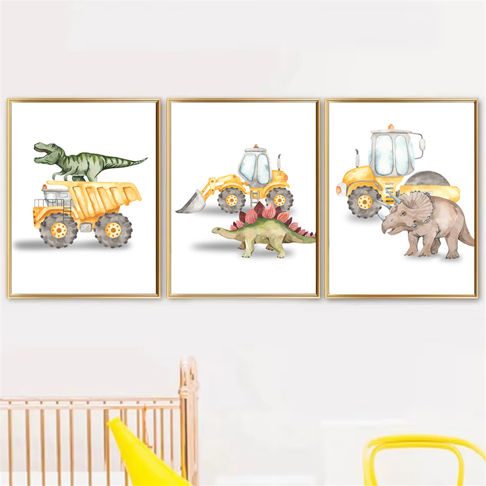 Karikatür dinozor kamyon trakt - Heavy Equipment Background incelemesi ve fiyatı