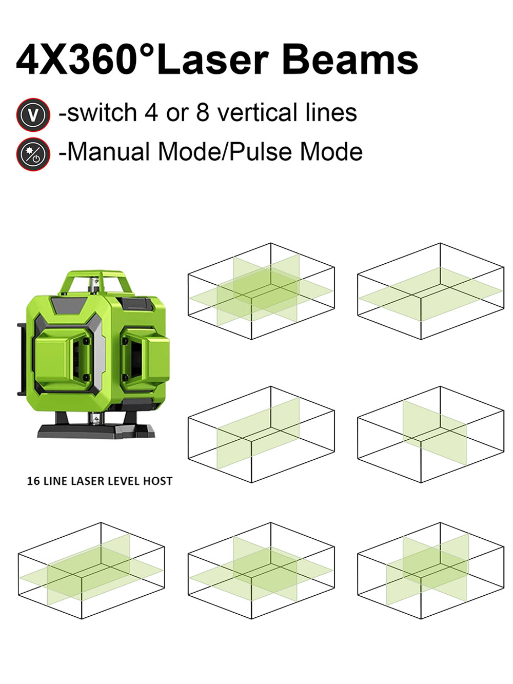 LFINE 4D 16 Satır 360 Kendinde - Laser Level Rotary incelemesi ve fiyatı