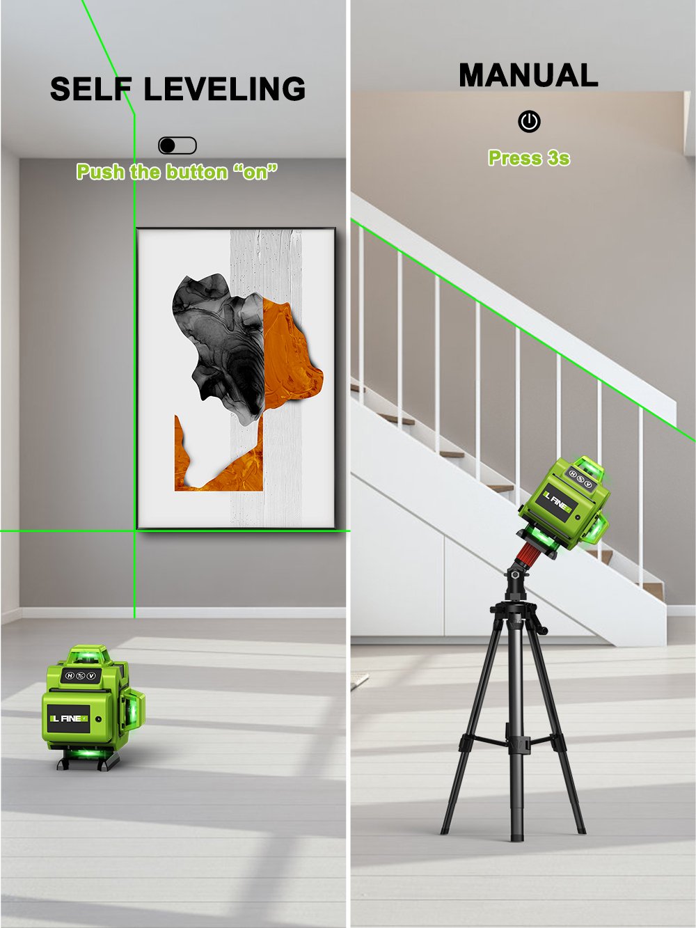LFINE 4D 16 Satır 360 Kendinde - Laser Level Rotary incelemesi ve fiyatı