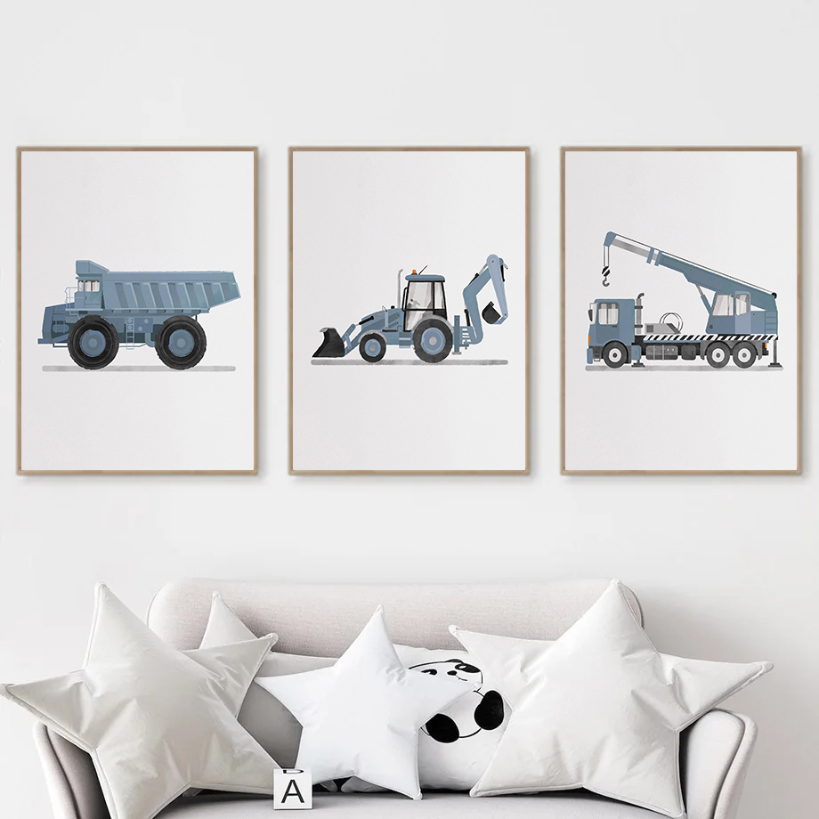 Soluk mavi karikatür iş makine - Heavy Equipment Background incelemesi ve fiyatı