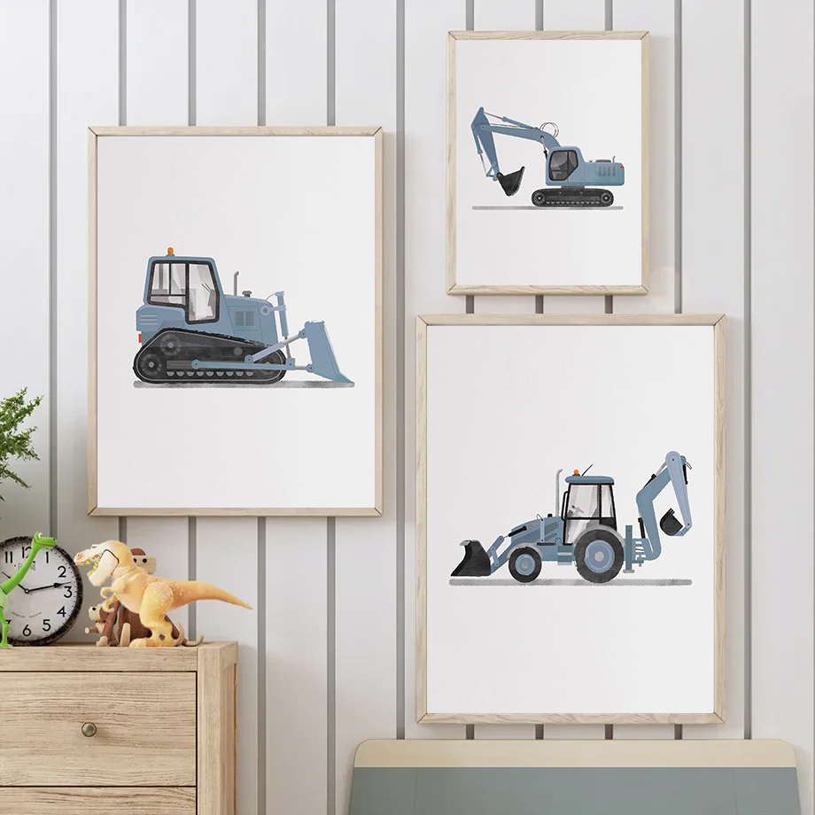 Soluk mavi karikatür iş makine - Heavy Equipment Background incelemesi ve fiyatı