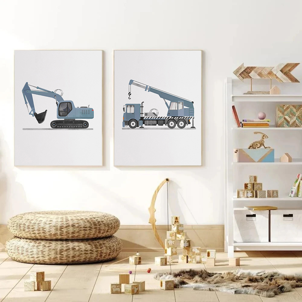 Soluk mavi karikatür iş makine - Heavy Equipment Background incelemesi ve fiyatı