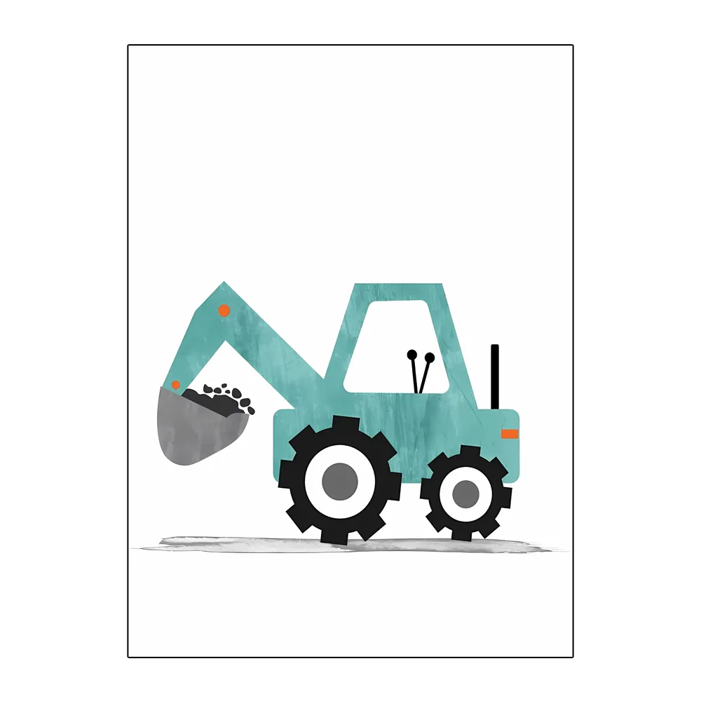 Modern İskandinav Tarzı Tuval  - Heavy Equipment Background incelemesi ve fiyatı
